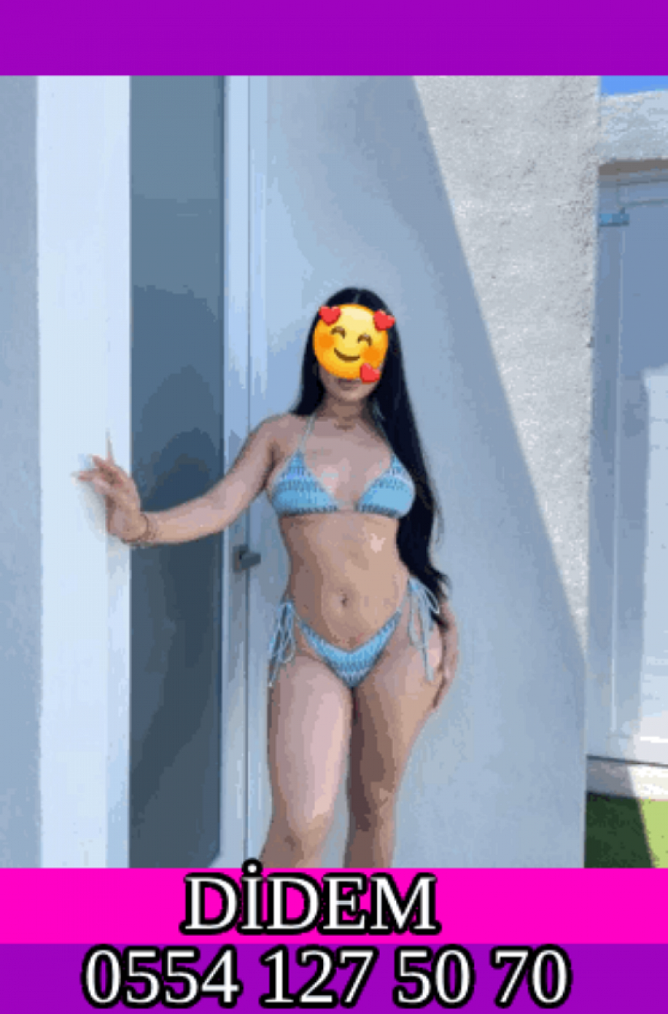 Merhaba ben Didem siz elit beyler için buradayım önden ödeme talep etmiyorum keyif alacağınız ve unutamayacağınız saatler için WhatsApp dan mesajlarınızı bekliyorum TEL: 05541275070